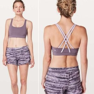 Lululemon Energy Bra in Smoked Mulberry/Violetta
